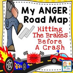 a sign that says, my anger roadmap hitting the brakes before a crash