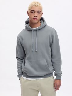 Vintage Soft Hoodie | Gap Fall Drawstring Hoodie Sweatshirt, Gray Sweater With Drawstring Hood For Streetwear, Gray Streetwear Sweater With Drawstring Hood, Basic Winter Hoodie With Adjustable Hood, Fleece Hoodie With Drawstring, Fleece Sweatshirt With Drawstring, Sporty Fleece Hoodie With Drawstring, Basic Winter Hoodie With Pockets, Winter Hoodie With Pockets