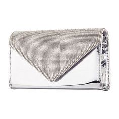 Talk about trend with this metallic patent clutch with a crystal flap, also includes a drop-in chain to go hands-free! Features: Pocket, EmbellishedClosure Type: Magnetic SnapPockets: 1 Inside Slip PocketMetal Color: Silver ToneMeasurements: 5.5 Height/Inches, 2.5 Depth/Inches, 9 Width/InchesHandle Drop Length: 18 InchesMax Strap Drop Length: 18 InchesBase Material: 60% Polyurethane, 40% GlassFabric Description: VinylLining Material: SyntheticCare: Spot CleanCountry of Origin: Imported Silver Clutch With Magnetic Closure, Chic Silver Envelope Evening Bag, Silver Clutch With Magnetic Closure For Formal Occasions, Silver Evening Clutch With Magnetic Closure, Silver Envelope Evening Bag, Formal Silver Clutch With Magnetic Closure, Silver Party Clutch With Magnetic Closure, Elegant Silver Envelope Evening Bag, Formal Silver Envelope Evening Bag