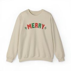 Get in the holiday spirit with our Merry Christmas Sweatshirt! 🎁🎅🏻🎄 Perfect for gift-giving, this unisex sweater is cozy and stylish. Available in regular size, this pullover is a must-have for the festive season. #MerryChristmas #HolidaySweater #ChristmasGifts #UnisexFashion #MesquiteChicBoutique #eBay Funny Baby Tees, Harry Styles Sweatshirt, Cute Christmas Sweater, Feminist Sweatshirt, Sequined Sweatshirt, Animal Sweatshirt, Sweatshirt Christmas, Custom Sweatshirts, Halloween Sweatshirt