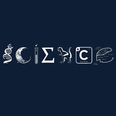 the word science written in white on a dark background with an image of a dog