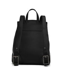 MUMBAI Vegan Backpack - Black Casual Leather Backpack For On-the-go, On-the-go Backpack With Anti-theft Pocket, On-the-go Softback Backpack With Anti-theft Pocket, Softback Backpack With Anti-theft Pocket For On-the-go, Modern Flap Backpack For Everyday Use, Casual Leather Softback Backpack For On-the-go, Casual On-the-go Softback Backpack, Casual Leather Backpack With Adjustable Strap For On-the-go, Casual Leather Softback Backpack With Adjustable Strap