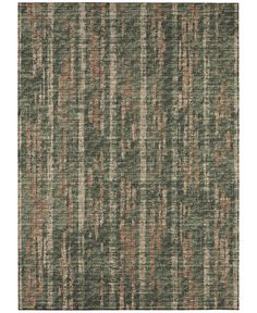 an area rug with different colors and patterns on the carpet, including green, brown, beige