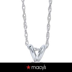 in stock Macy's 14k White Gold Jewelry For Formal Occasions, Classic Round Cut Jewelry From Macy's, Macy's Silver Jewelry With Round Cut, Macy's Silver Round Cut Jewelry, Timeless Macy's Jewelry For Anniversary, 14k White Gold Fine Jewelry With Single Diamond, Fine Jewelry 14k White Gold With Single Diamond, Macy's 14k White Gold Jewelry With Diamond Accents, Fine Jewelry With Single Diamond In 14k White Gold