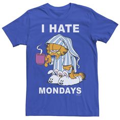 Fill your cup with cartoon style wearing this men's Garfield tee. Crewneck Short sleevesFABRIC & CARE Cotton Machine wash Imported Fill your cup with cartoon style wearing this men's Garfield tee. Licensed Character Fill your cup with cartoon style wearing this men's Garfield tee. Size: XS. Color: Med Blue. Gender: male. Age Group: adult. Pattern: Graphic. Cartoon Style Cotton Top With Letter Print, Cotton Cartoon Style Tops With Letter Print, Cotton Cartoon Print Tops, Cotton Cartoon Tops With Character Print, Cotton Cartoon Character Print Tops, Cotton Tops With Cartoon Character Print, Cartoon Character Print Short Sleeve Tops, Cartoon Print Short Sleeve Tops, Cotton T-shirt With Cartoon Print For Fans