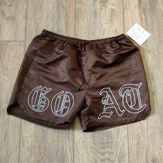 Brand New Men's Shorts ! Casual Brown Athletic Shorts For Summer, Brown Shorts For Streetwear In Spring, Brown Shorts For Spring Streetwear, Brown Streetwear Shorts, Brown Short Bottoms For Streetwear, Mens Yoga Shorts, Clothing Business, Brand Ideas, Casual Chinos