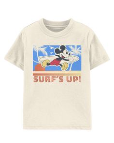 Gosh golly, this fun character tee is made for your Mickey Mouse loving kid! Character Graphic Print Short Sleeve Tops, Mickey Mouse Graphic Tee Tops, Mickey Mouse Graphic Tee For Summer, Toddler Boy Tops, Boys Fall Outfits, Baby Boy Tops, Tiger T Shirt, Vintage Mickey Mouse, Activewear Sets