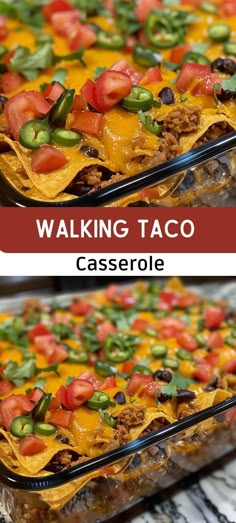 Walking Taco Casserole Walking Tacos Recipe, Beef Taco Casserole, Lunch Appetizers, Cozy Dinner