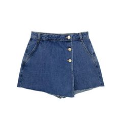 Button Pocket Mini Skirt | Mabel Love Co Shorts Female, Wrap Skort, Solid Skirt, Button Up Skirts, Jupe Short, Skirt Shorts, Denim Patterns, Colored Pants, Skirt Leggings