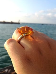 "14k Citrine Statement Diamond Ring, Citrine Ring 14K Yellow Gold, Citrine Oval Cut Ring, Citrine Gemstone Ring Gold, Yellow Engagement Ring ----------------------------------------------------------------------------- Please watch the video of this ring set on my Instagram page at this link: https://www.instagram.com/p/B1j6oN9Huz0/ ----------------------------------------------------------------------------- Citrine Sun SetRing. Just look at that perfect Brazillian orange Citrine VS clear gemst Luxury Orange Rings With Prong Setting, Orange Diamond Gemstone Ring, Orange Diamond Rings With Gemstone, Orange Diamond Rings With Prong Setting, Orange Citrine Topaz Ring, Luxury Orange Gemstone Ring, Orange Topaz Ring With Prong Setting, Orange Diamond Topaz Ring With Center Stone, Orange Topaz Ring With Diamond Center Stone