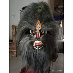 🌸FREE SHIPPING🌸 The Bujang Ganong mask is one of the complementary masks for the traditional art of Reog Ponorogo, Bujang Ganong is the Patih of Prabu Kelono Sewandono who created the Reog art. material: - wooden mask - Sintetic hair - peacock feather decoration on the forehead mask this mask beautiful as wall decor in your house, office, hotel or cafe...also perfect to use at halloween party 😍 for souvenir, gifts, etc. 🌺 Thank You 🌺 Traditional Halloween Masks And Prosthetics, Traditional Masks And Prosthetics For Festivals, Traditional Black Costume Masks And Prosthetics, Traditional Masks And Prosthetics For Halloween Masquerade, Traditional Masquerade Masks And Prosthetics For Halloween, Traditional Halloween Masquerade Masks And Prosthetics, Traditional Masks For Masquerade And Festivals, Costume Mask For Festivals, Festival Costume Mask