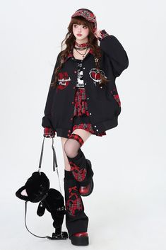 ❤︎Plaid Embroidered Baseball Jacket❤︎ Black Baseball Jacket, Jersey Jacket, Embroidered Baseball, Baseball Jacket, Baseball Jerseys, Winter Women, Jacket Tops, Plaid, Baseball