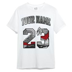 Brand Dunkare Metallic Silver 14s Shirt Custom Number 23 5s Unisex Shirt Tee Outfit, Unisex Shirt, Top Tee, Custom Shirts, Metallic Silver, Top Outfits, Mens Outfits, Silver, T Shirt