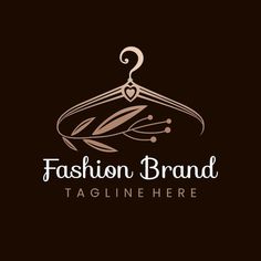 fashion brand logo with clothes hanger