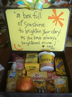 a box full of sunshine to brighten your day