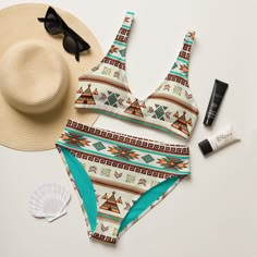 Yeehaw Turquoise Teepee Bikini - #bk Turquoise Tankini For Beach Party, Turquoise Tankini For Beach, Turquoise Beachwear Tankini For Beach Party, Beachy Turquoise Swimwear For Poolside, Turquoise Swimwear For Sunbathing Beach Season, Beachy Triangle Top Turquoise Swimwear, Turquoise Tankini For Beach Party In Summer, Turquoise Tankini For Poolside, Turquoise Summer Swimwear For The Pool