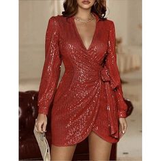 Season:Fall,Winter,Spring; Fabric:Polyester; Sleeve Length:Long Sleeve; Gender:Women's; Style:Elegant; Elasticity:Stretchy; Occasion:Christmas,Party; Dresses Type:Black Dress,Sequin Dress; Pattern:Plain; Design:Sequins; Neckline:V Neck; Listing Date:09/25/2024; Dress Length Type:Mini Dress; Print Type:non-printing Winter V-neck Sequin Dress For Night Out, V-neck Sequin Glitter Dress For Party, V-neck Sequin Dress With Glitter For Party, V-neck Sequin Party Dress With Glitter, V-neck Glitter Mini Dress For Party Season, Elegant Winter Evening Sequin Dress, Formal V-neck Sequined Mini Dress, V-neck Glitter Mini Dress For Holiday Party, Glitter V-neck Mini Dress For Cocktail