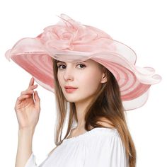 PRICES MAY VARY. Amazing wide brim derby hats with no detachable fascinator come with free headband and hairclip for your different dressing and hairstyle.Get one for more dressing inspiration. Double layer design: organza and hard mesh. UV proof, comfortable, lightweight, breathable and easy to restore shape. Fit for head circumference about (22"~22.8"). only (0.20lb). Perfect for Tea Party,Wedding , Garden Party, Gatsby Party,Beach party, Race Day Events,Cocktail Party. Perfect accessories to Spring Party Hat With Wide Brim, Wide Brim Hat For Spring Party, Spring Races Wide Brim Boater Hat, Spring Races Boater Hat With Wide Brim, Spring Party Sun Hat With Short Brim, Spring Party Cloche Sun Hat, Brimmed Top Hat For Summer Races, Spring Party Fedora Fascinator, Spring Party Boater Hat With Wide Brim