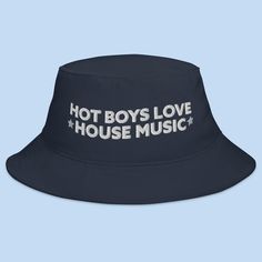 Elevate your festival style and express your love for house music with the "Hot Boys Love House Music" Bucket Hat. This isn't just a hat; it's a declaration of your passion for electronic dance music and the vibrant atmosphere of music festivals. 🎩 Key Features 🎩 High-quality fabric for comfort and style A trendy design perfect for music festivals Versatile accessory suitable for EDM and rave events One size fits most with a relaxed and comfortable fit 🎶 Festival-Ready Vibes 🎶 Whether you're Festival Games, Bucket Hat White, Festival Gear, Bucket Hat Black, Kandi Bracelets, Edm Festival, Boys Love, Festival Style, Electronic Dance Music