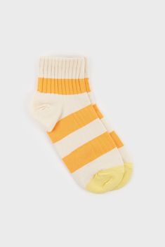 - Measurements: 1. Length: 24cm- Materials: 75% cotton, 18% spandex, 6% polyeter, 1% polyurethane- Thickness: Thin- Sheerness: None- Stretch: Low- Lining: None- Care: Gentle wash cold and dry in shade Stripe Socks, London Free, Striped Socks, Orange Fashion, Buy Now Pay Later, Light Orange, Orange Color, Fashion Brand, Buy Now