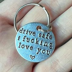 Listing Date:12/01/2023 Drive Safe Keychain, Cute Valentines Day Gifts, Bf Gifts, Personalized Couple Gifts, Silver Keychain, Christmas Gifts For Boyfriend, Cadeau Couple, Drive Safe, Year Anniversary Gifts