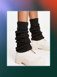 Leg Warmers Are Back & TikTok Is Here To Prove It #refinery29 Punk Rock Aesthetic, Rock Aesthetic, 80s Look, Oversized Scarf, Tiktok Style, Prove It, High Leg, Everyday Wardrobe, Kpop Girl Groups