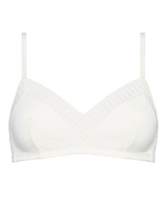 white triangle cup graphic lace trim wireless cups padded cups adjustable spaghetti straps elasticated underbust band rear hook and eye fastening White Full Cup Nursing Bra With Adjustable Straps, Elegant White Bra With Spaghetti Straps, White Nursing Bra With Removable Pads, White Camisole Bra With Lace Trim, White Seamless Camisole Bra, White Lace Trim Camisole Bra, White Nursing Bra With Adjustable Straps, White Full Cup Nursing Bra With Built-in Support, Bra Friendly Full Cup White Nursing Bra