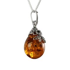 This lovely piece of jewellery is one that will get noticed. This sterling silver pendant is set with genuine Baltic honey amber and features a bee sat on a flower. It is the ideal piece if you are looking for amber that touches the skin. The pendant has a 33 mm drop and comes with a sterling silver 18 inch chain. Comes complete in a gift box. Please see my shop for matching earringsSee our bee range, including our new opal bees:https://www.etsy.com/uk/shop/gotcharm?ref=l2-about-shopname§ion_id= Luxury Amber Sterling Silver Necklace, Affordable Amber Necklace For Gifts, Luxury Amber Necklaces Fine Jewelry, Luxury Amber Necklace With Large Pendant, Luxury Elegant Amber Necklaces, Baltic Amber Necklaces As Gifts, Bee Jewelry, Bee Pendant, Amber Bracelet