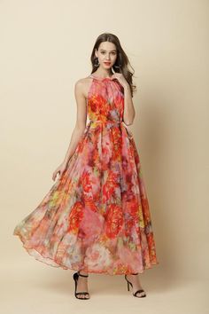 Chiffon Flower Long Party Dress Evening Wedding Lightweight Sundress Summer Holiday Beach Dress Bridesmaid Dress Maxi Skirt Detail Info: ❤ Color: NC31, red flower as picture More color choice link: https://www.etsy.com/listing/213656440/chiffon-dress-color-card?ref=shop_home_feat_1 You just note Maternity Photo Dresses, Vestidos Para Baby Shower, Beach Bridesmaid Dresses, Long Party Dress, Chiffon Flower, Floral Chiffon Dress, Long Beach Dress, Mob Dresses, Baby Shower Dresses