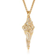 Shop the Intricata Pendant, Ivory Enamel from Micah Antoni, featuring recycled 18K yellow gold and intricate ivory enamel detailing. Exquisite White Filigree Necklaces, Exquisite White Filigree Necklace, White Gold-plated Jewelry With Intricate Design, Luxury White Enamel Necklace, Exquisite White Engraved Jewelry, Exquisite Engraved White Jewelry, White Intricate Gold Plated Jewelry, White Gold-plated Necklace With Intricate Design, White Gold Plated Necklace With Intricate Design