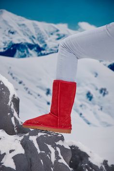 These high quality boots by SMAIBULUN™ Ugg exude elegance and sophistication. Made with premium suede, they provide comfort and style for any occasion. The classic red color adds a touch of vibrancy to your wardrobe. Perfect for the stylish and exclusive individual. 1'' heel 11.5'' shaft 15.5'' circumference Pull-on Suede upper Faux fur lining Man-made EVA sole Red Suede Boots For Winter, Classic Red Winter Boots, High Quality Boots, Reindeer Headband, Hello Winter, Ugg Classic, Eva Sole, Daily Dress, Dress Jewelry