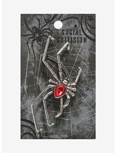 Social Collision Spider Gem Ear Cuff | Hot Topic Social Collision, Kitty Room, Hello Kitty Room Decor, Spider Design, Hello Kitty Rooms, Gothic Clothes, Detailed Jewelry, I Cool, Tattoo Design Drawings