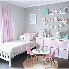 Baby Room Pastel Colors, Rum Inspiration, Lavender Room, Toddler Bedroom Girl, Girl Bedrooms, Toddler Girl Room, Girl Bedroom Designs, Toddler Bedrooms