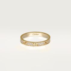 CRB4218000 - LOVE ring, SM - Yellow gold, diamonds - Cartier Piaget Ring, Ring Gold Diamond, Cartier Love Ring, Bracelet Rose Gold, Luxe Jewelry, Classy Jewelry, Expensive Jewelry, Cartier Love, Jewelry Lookbook