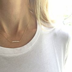 Pearl Necklace - Gold Pearl Necklace - Bar Necklace - June Birthstone Elegant Everyday 14k Gold Filled Bar Necklace, Minimalist 14k Gold-filled Pearl Necklace For Everyday, Minimalist Everyday Pearl Necklace With 14k Gold Filled, Everyday Minimalist Pearl Necklace In 14k Gold, Everyday Minimalist 14k Gold-filled Pearl Necklace, Minimalist Everyday 14k Gold Filled Pearl Necklace, Simple Everyday Pearl Necklace With Clavicle Chain, Simple Everyday Pearl Clavicle Necklace, Everyday Minimalist Pearl Necklace With Delicate Chain