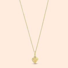 "Valentines Day Gift For Her, Dainty Heart Necklace, 14K Gold Necklace, Girlfriend Gift FEATURES: -Pendant Gold KT: 14K Hollow Gold -Gold Color: Yellow Gold -Chain Gold KT: 14K Solid Gold -Chain Style: Rolo -Chain Length: 16\" -Chain Width: 1 mm SHIPPING: -Ready to Ship in 1-2 Business Days -FREE shipping on all U.S. orders -Packed in a labeled gift box -The perfect birthday or holiday (Christmas, Hanukah, valentines day...etc.) gift! -We ship globally RETURNS: -Easy 30 Day Return Policy CONTACT 14k Gold Pendant Charm Necklace For Valentine's Day, Heart Pendant Necklace With Charm As Keepsake, Yellow Gold Heart Pendant Necklace With Heart Beads, Heart Pendant Necklace With Charm For Keepsake, Yellow Gold Heart-shaped Necklace With Heart Beads, Yellow Gold Heart Necklaces For Valentine's Day, Yellow Gold Heart Pendant Necklace For Valentine's Day, Yellow Gold Necklaces With Heart Detail For Valentine's Day, Yellow Gold Necklace With Heart Detail For Valentine's Day