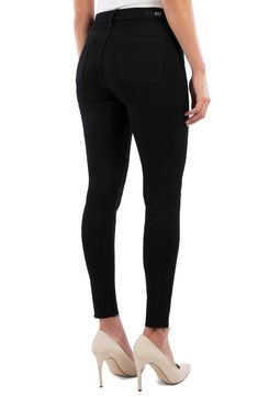 An inky black hue gives these sleek stretch skinnies super-versatile appeal. Style Name:Kut From The Kloth Donna High Waist Ankle Skinny Jeans. Style Number: 6054229. Point Of View, All Black, Black Jeans, High Waist, Nordstrom, High Waisted, Black, All Blacks