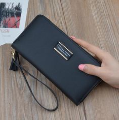 Designer Clutch Wallet Large Capacity Card Holder Money Bag Female Purse Ladies Tassel Wristband Carteira Multifunctional WalletsMaterial : PU LeatherSzie: 19.5cm* 10cm* 2.5cm (7.7" * 3.9" * 1")Color: black, pink, red, dark-pink, blue Jeep Lover, Back To College, Peinados Fáciles Para Cabello Corto, Pocket Card, Designer Clutch, Wristlet Purse, Pocket Cards, Money Bag, Peinados Faciles