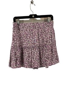 Brand: ZARA Style: SKIRT MINI & SHORT Color: FLORAL PRINT Size: L SKU: 186-186268-2883 CONDITION: GENTLY USED Casual Floral Print Mini Shorts, Casual Mini Length Floral Print Shorts, Casual Short Mini Skirt With Floral Print, Casual Floral Print Short Mini Skirt, Casual Floral Print Mini Skirt, Casual Short Floral Print Skirt, Casual Floral Print Skort, Casual Purple Tiered Skirt, Casual Purple Mini Length Bottoms