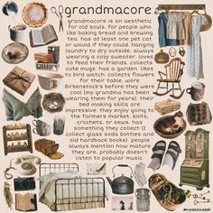 Old Grandma House Aesthetic, Grandmas Cottage Aesthetic, Granny Chic Aesthetic, Cottage Grandma Aesthetic, Grandma Chic Aesthetic, Cool Grandma Aesthetic, Different Core Aesthetics List, Grandma House Aesthetic, Granny Core Aesthetic