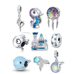 Ocean Dreams 925 Sterling Silver Charms - Perfect Fit for Designer Bracelets Enhance your bracelet collection with our exquisite Ocean Dream, Sea themed 925 silver charms, designed to seamlessly fit designer bracelets like Pandora. Each charm is crafted with precision, offering a luxurious touch to your jewellery collection. Whether you're personalizing a beloved bracelet or starting a new one, these charms add a sophisticated sparkle. In addition to our stunning charms, we also offer a variety Themed Silver Jewelry With Charms, Themed Sterling Silver Jewelry In Silver, Themed Silver Bracelets With Charms, Themed Sterling Silver Charms, Themed Bracelet Jewelry As Gift, Themed Bracelet Jewelry For Gifts, Themed Silver Sterling Charms, Themed Silver Jewelry For Gifts, Themed Charm Bracelet Jewelry