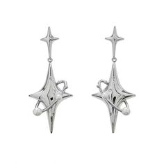 Stars Jewelry, Earring Png, Earrings Star, Silver Jewelry Png, Star Earring, Earring Aesthetic, Jewelry Png, Aesthetic Star Earrings, Y2k Accessories Earrings