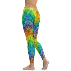 Fluffy Rainbow Leggings Rainbow Leggings, Vivid Dreams, Ultimate Workout, The Masterpiece, The Promise, Free Training, Second Skin, The Gym, Fashion Statement