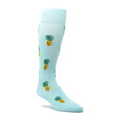 Aqua Sock with watermelon motif all over. Details Color: Aqua Length: Mid-Calf Men's Socks: One Size Fits Most (Men's Shoe 9-12) 75% Peruvian Pima Cotton / 23% Nylon / 2% Spandex 200 Needle Peruvian Pima Cotton Pineapple Socks, Aqua Socks, Socks Men, Color Aqua, Men's Shoe, Men's Socks, Presents For Friends, Knee Socks, Designer Socks