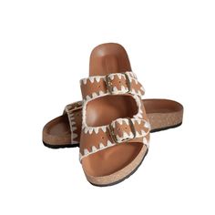 Get your vintage vibe on! Retro Open Toe Sandals For Beach, Retro Sandals With Leather Footbed And Round Toe, Vintage Beach Sandals With Buckle Closure, Vintage Leather Footbed Open Toe Sandals, Retro Open Toe Sandals For Vacation, Vintage Leather Sandals With Buckle Closure, Retro Brown Sandals For Beach, Retro Brown Sandals For The Beach, Retro Leather Open Toe Sandals