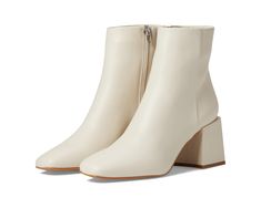 Ivory Leather Booties Ivory Ankle Boots, Ivory Boots, Best Ankle Boots, Women's Booties, Booties For Women, Fancy Shoes, Fall Winter Wardrobe, Block Heel Boots, Leather Block Heels