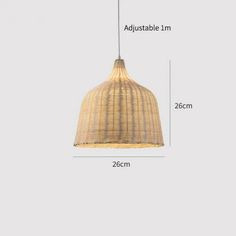 the measurements for a hanging light fixture