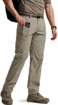 PRICES MAY VARY. CQR Outdoor Adventure Pants Series designed for all outdoor activities and sports. [Materials] Spandex mixed fabric supports your movement to provide comfort during outdoor activities. [Breathability] Mesh ventilation system allowing air to circulate and wick away moisture. [Body Geometry Fit] 3D pattern design allows maximized mobility and top tear fit. [Multi-purpose Pockets] Multi pockets for various tools and equipment. It is suitable for hiking, running, jogging, cycling, m 3d Pattern Design, Quick Dry Pants, Tactical Pants, Outdoor Pants, 3d Pattern, Ventilation System, Cycling Workout, Hiking Pants, Golf Sport