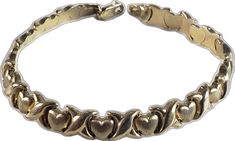 Classic Gold Bracelets For Valentine's Day, Classic Yellow Gold Bracelets For Valentine's Day, Vintage Gold Bracelets For Valentine's Day, Yellow Gold Bracelets For Valentine's Day Formal Occasion, Vintage Gold Heart Bracelet For Anniversary, Formal Yellow Gold Heart Jubilee Bracelet, Gold Love Bracelet, Love Bracelet, Love Bracelets