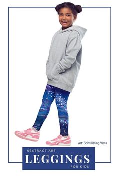 Explore the world of abstract art like never before with our printed leggings for kids! Featuring one-of-a-kind artistic designs that will inspire creativity and imagination. Make a splash at the playground or on the dance floor with these fashionable, high-quality leggings. Don't let your child be left out - let them express themselves through art. Shop Now!